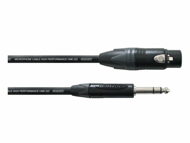 Cordial ljudkabel XLR hona - 6,3 mm tele balanserad