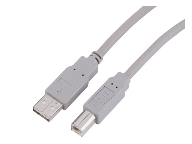 Hama USB 2.0 kaapeli A uros - B uros 1,8 m harmaa