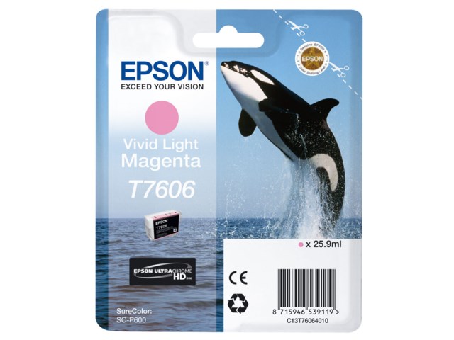 Epson Mustepatruuna vivid vaalea magenta 25,9 ml T7606 /