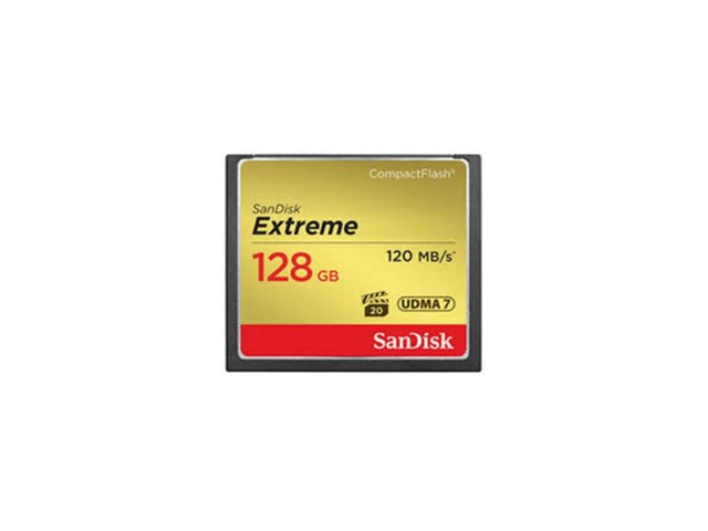 SanDisk Muistikortti Compact Flash 128GB Extreme 120MB/s
