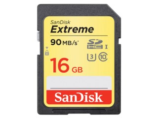 SanDisk Muistikortti Secure Digital 16GB SDHC Extreme 90MB/s