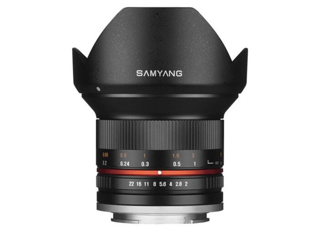 Samyang 12mm f/2,0 NCS CS musta Canon M-kameralle