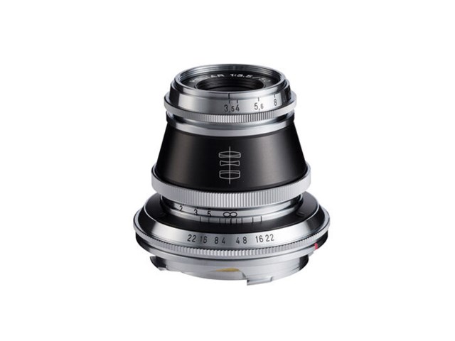 Voigtländer 50mm f/3,5 Heliar musta/hopea / Leica M