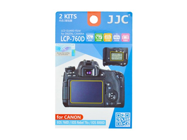 JJC LCD-suoja LCP-760D / Canon EOS 760D 2-pakkaus