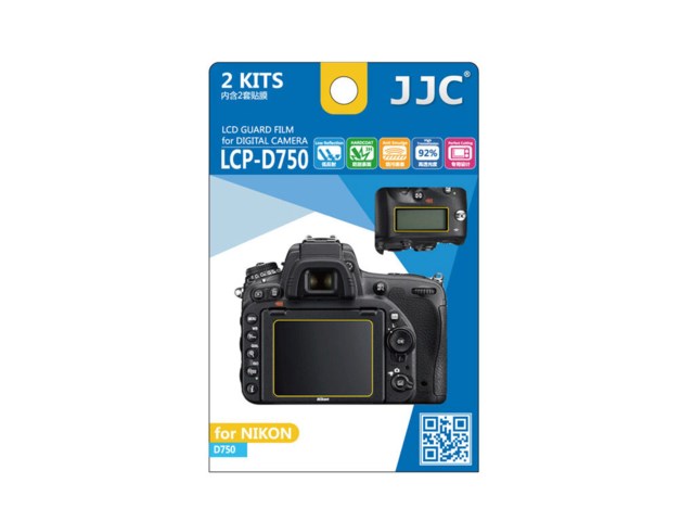 JJC LCD-suoja LCP-D750 / Nikon D750 2-pakkaus