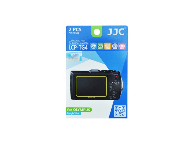 JJC LCD-suoja LCP-TG4 / Olympus Tough TG-4 2-pakkaus