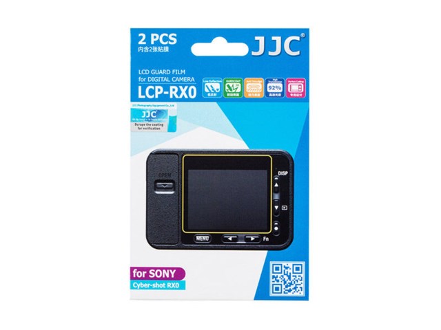 JJC LCD-suoja LCP-RX0 / Sony CyberShot RX0 2-pakkaus