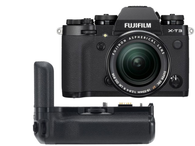 Fujifilm X-T3 musta + Fujinon XF 18-55mm f/2,8-4 R LM OIS + VG-XT3