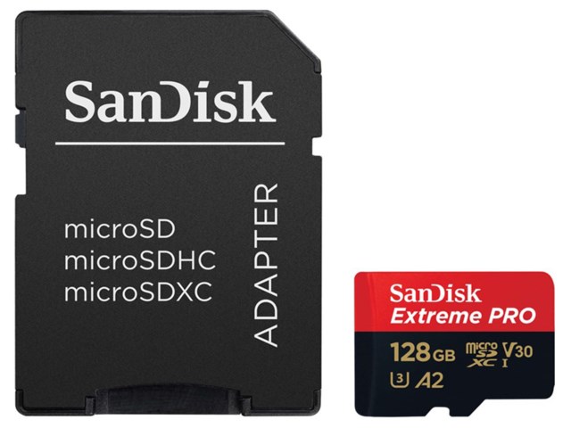 SanDisk microSDXC Extreme Pro 128GB 170MB/s UHS-I U3 V30