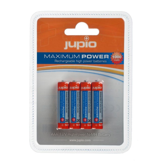 Jupio Rechargable Batteries AAA 1000mAh 4 pcs VPE-10