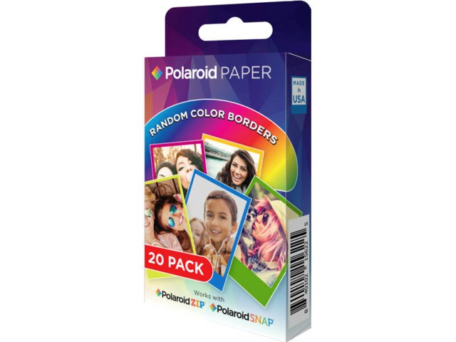 Polaroid Instant Zink Media Rainbow 2x3" 20arkkia