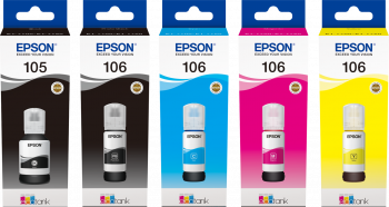 Epson Mustepaketti kaikki 5 väriä EcoTank ET-7700/7750