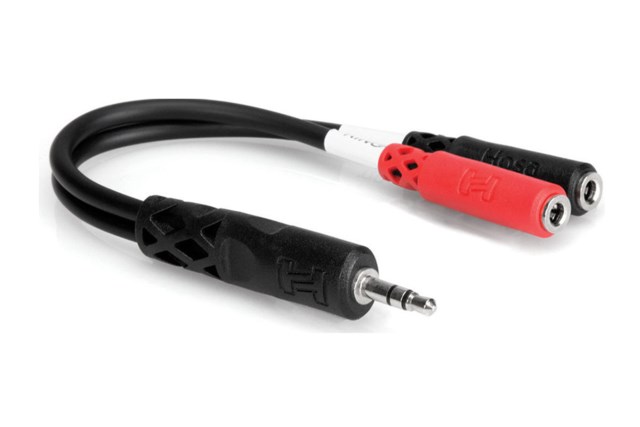 HOSA Stereo Breakout 3.5 mm TRS to Dual 3.5 mm TSF