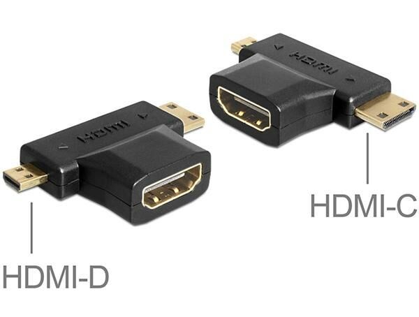 DELOCK HDMI naaras - Mini ja mikro HDMI adapteri