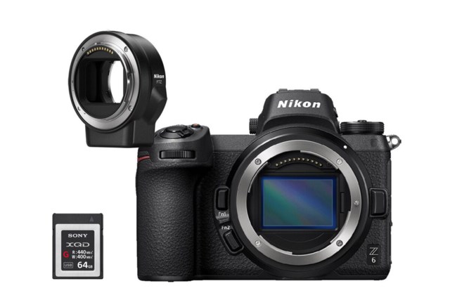 Nikon Z6 Kamerarunko + FTZ Adapteri + XQD Secure Digital 64GB High Speed