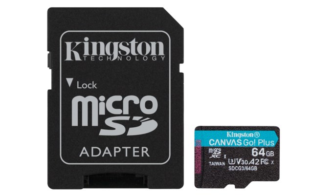 Kingston MicroSDXC Canvas Go! Plus 512GB V30 170/90MB/s SD-Adapter