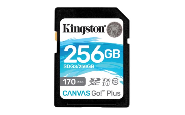 Kingston SDXC Canvas Go! Plus 256GB V30 170/90MB/s