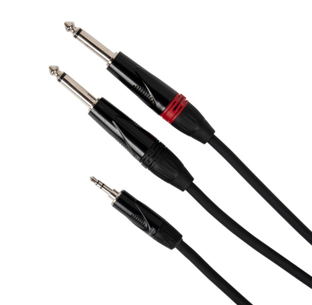 Pulse 3,5 mm TRS male - 2 x 6,3mm TS male 3m Audiocable