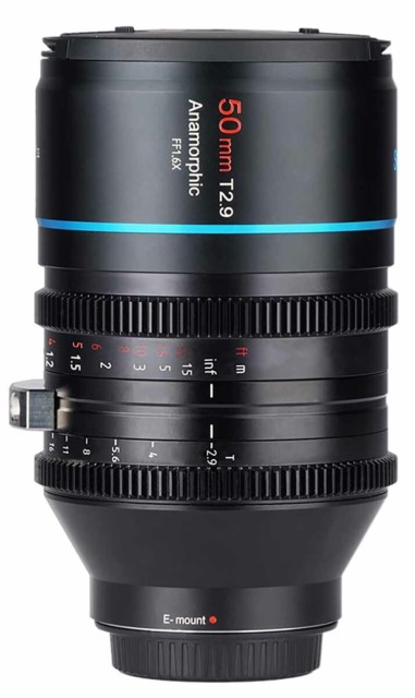 Sirui 50mm T2,9 Anamorphic lens 1,6x till Sony E