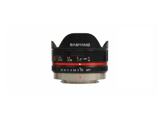 Samyang 7,5mm f/3,5 UMC Fisheye musta / Micro 4/3