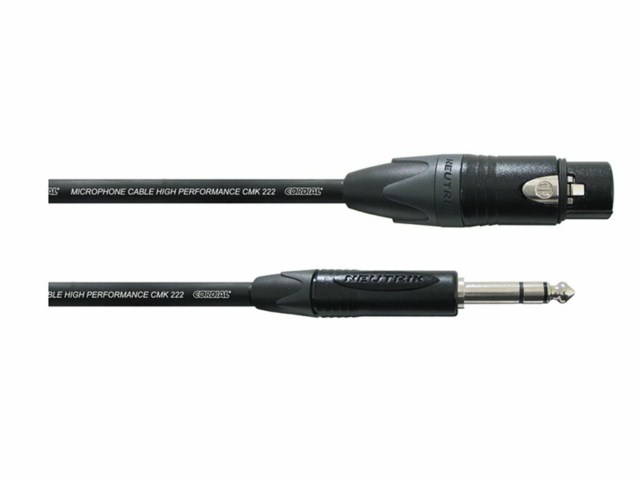 Cordial ljudkabel XLR hona - 6,3 mm tele balanserad