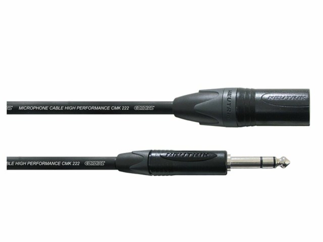 Cordial ljudkabel XLR hane - 6,3 mm tele balanserad