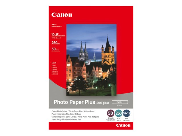 Canon 10x15 SG-201 Photo Paper Plus Semi Gloss 260 50arkkia